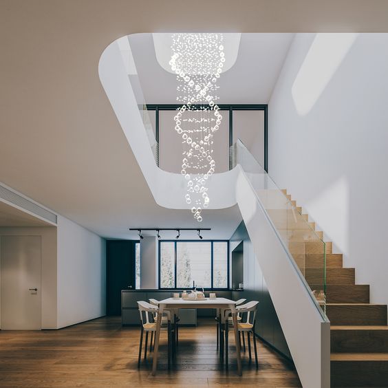 Staircase Chandelier Ideas