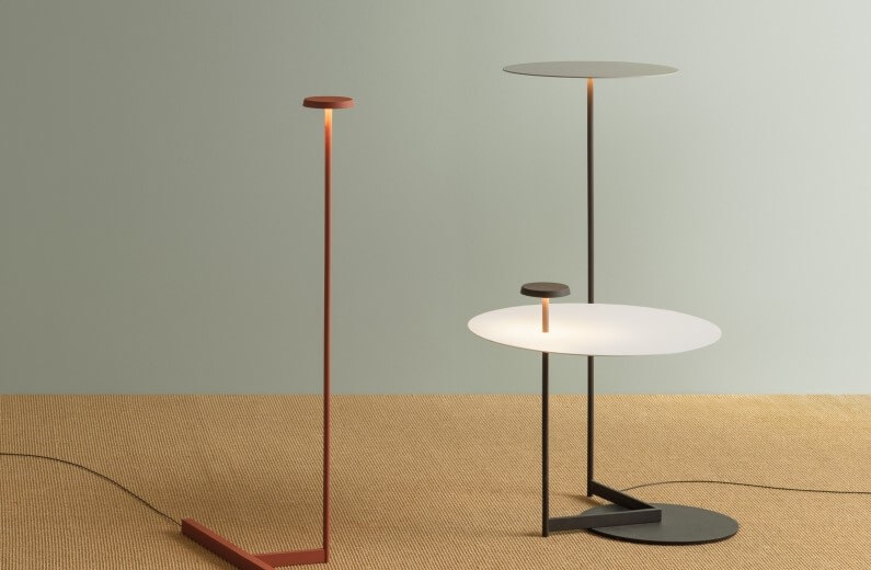 Flat luminaires from the new Vibia collection