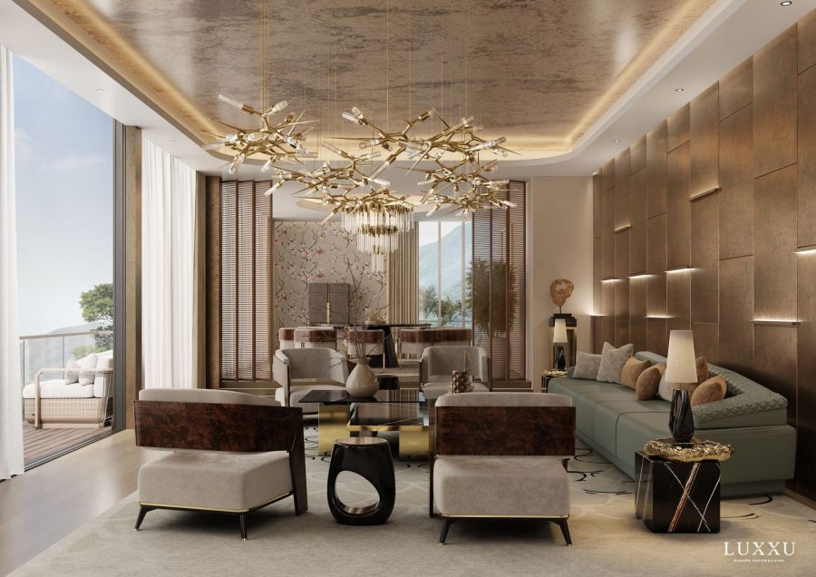 View of A Luxury Oasis in the City: Hong Kong Urban Penthouse