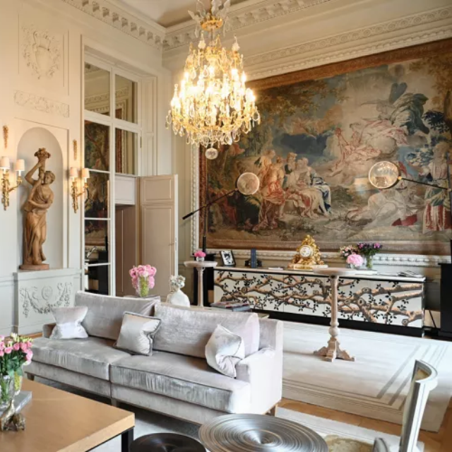 View of French Provincial Inspired Decor: Timeless Allure