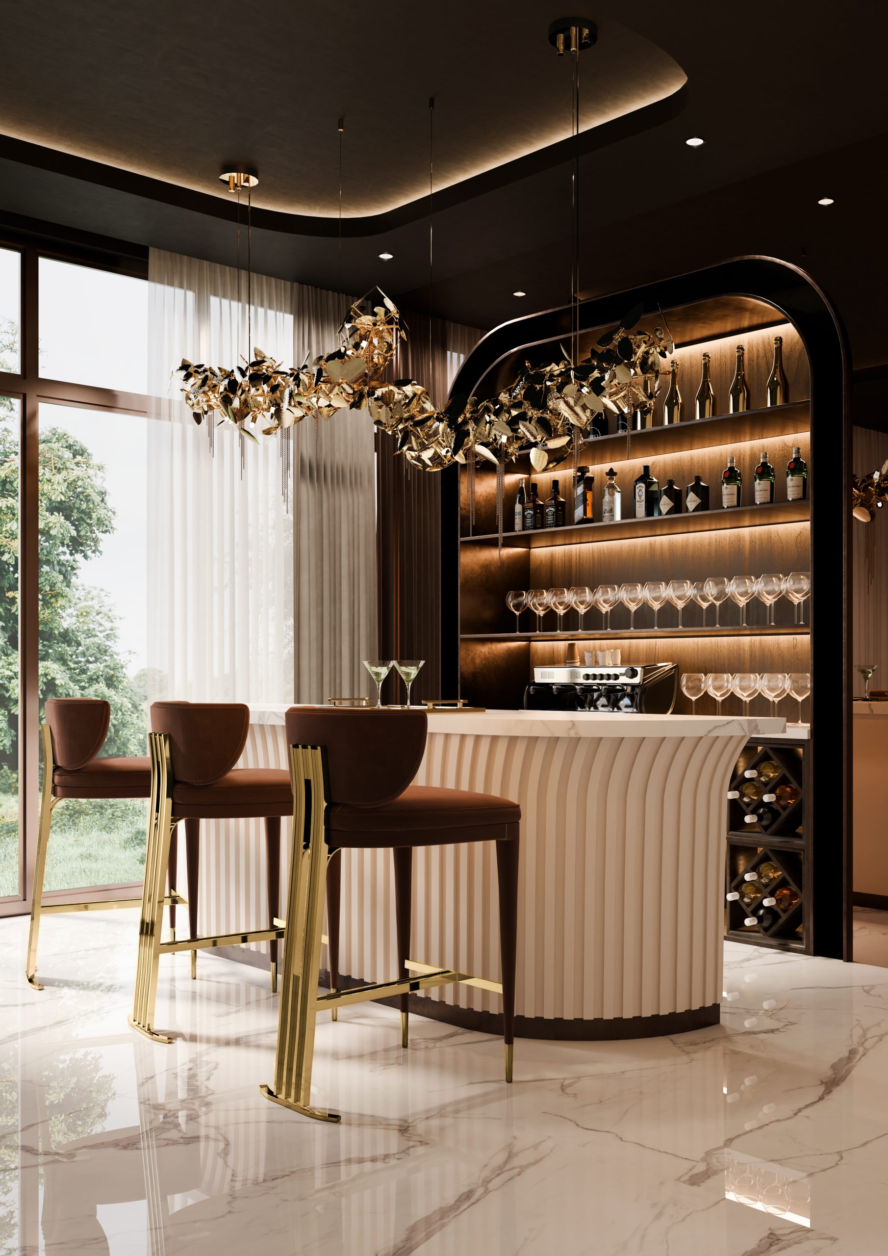 Home Bar Lighting Ideas for an Effortlessly Chic Atmosphere