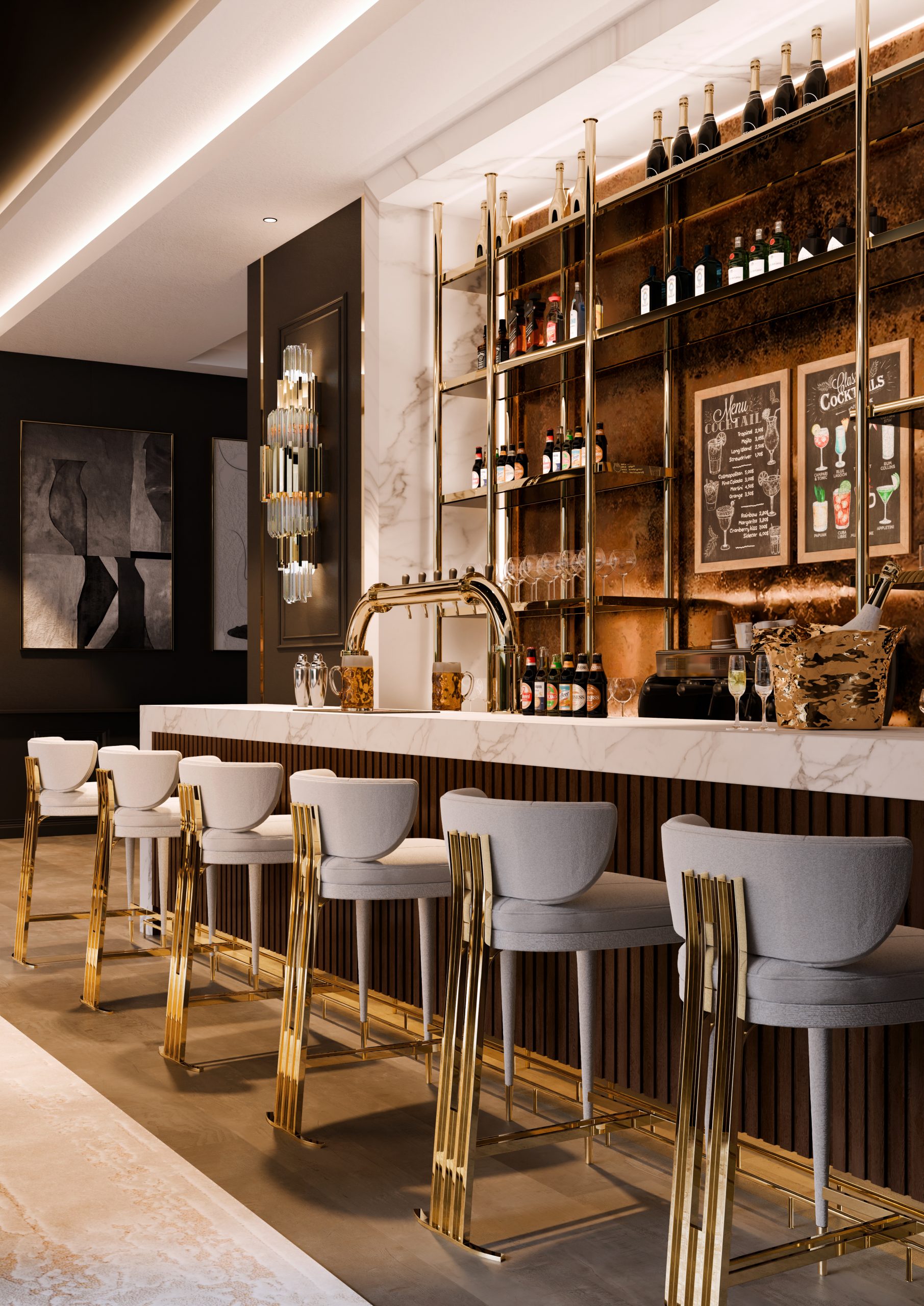 Home Bar Lighting Ideas for an Effortlessly Chic Atmosphere