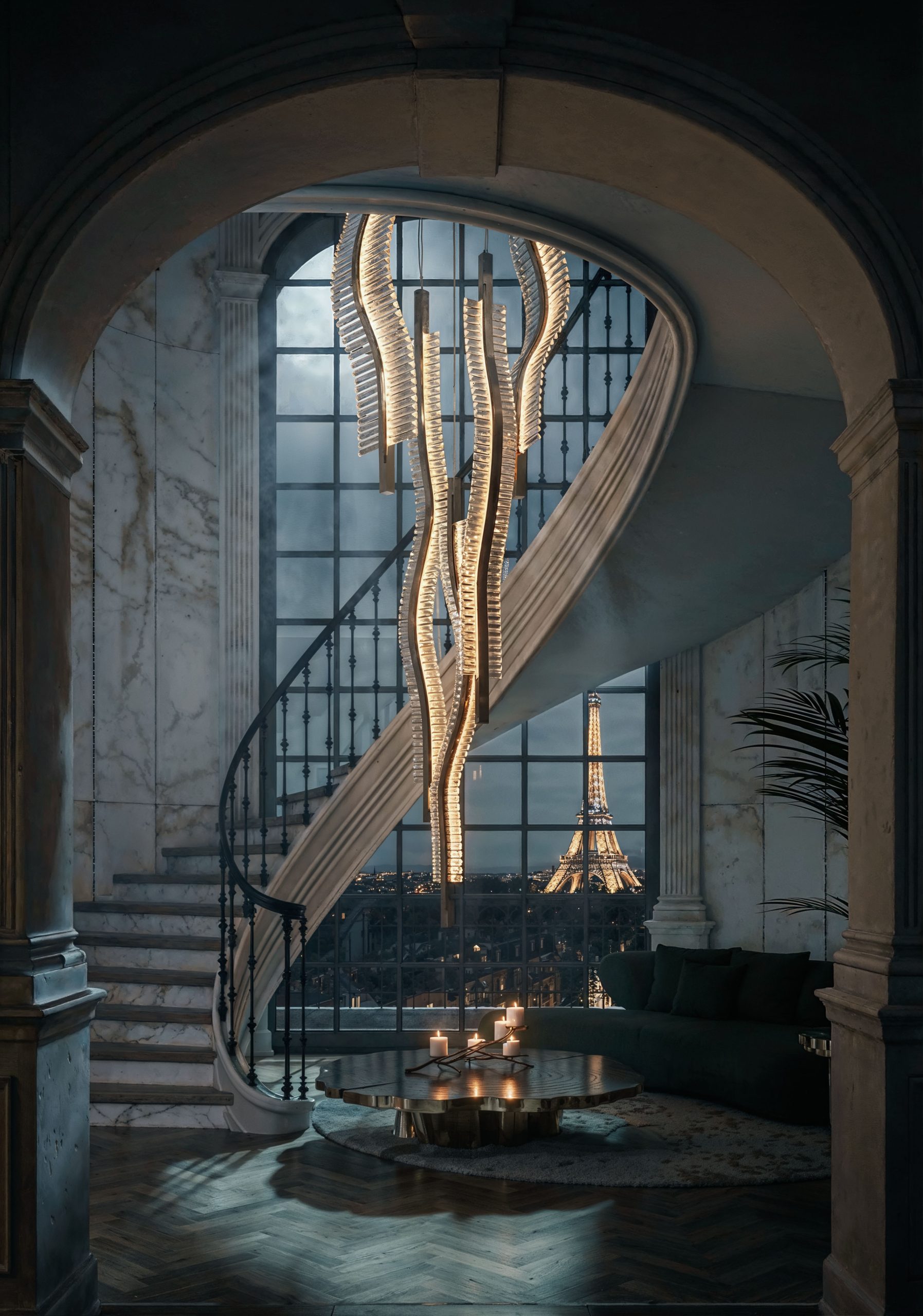 Editorial Lighting Design Concepts for Parisian Living Spaces