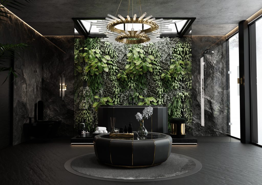 Luxury Houses with Outstanding Bathroom Design Sets