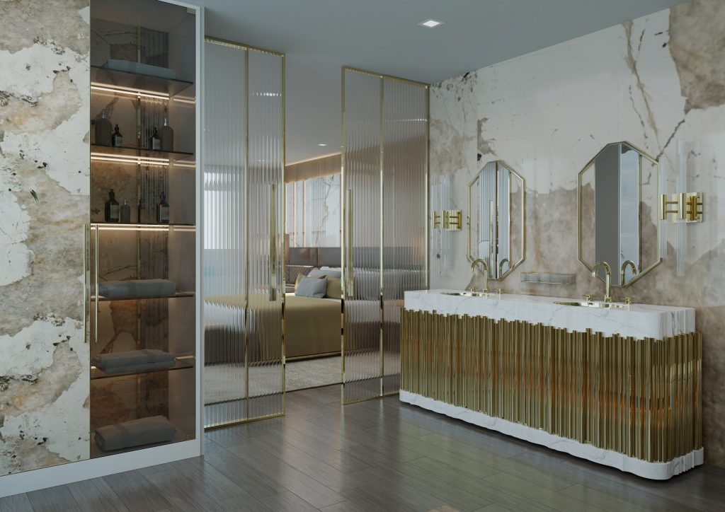 Luxury Houses with Outstanding Bathroom Design Sets
